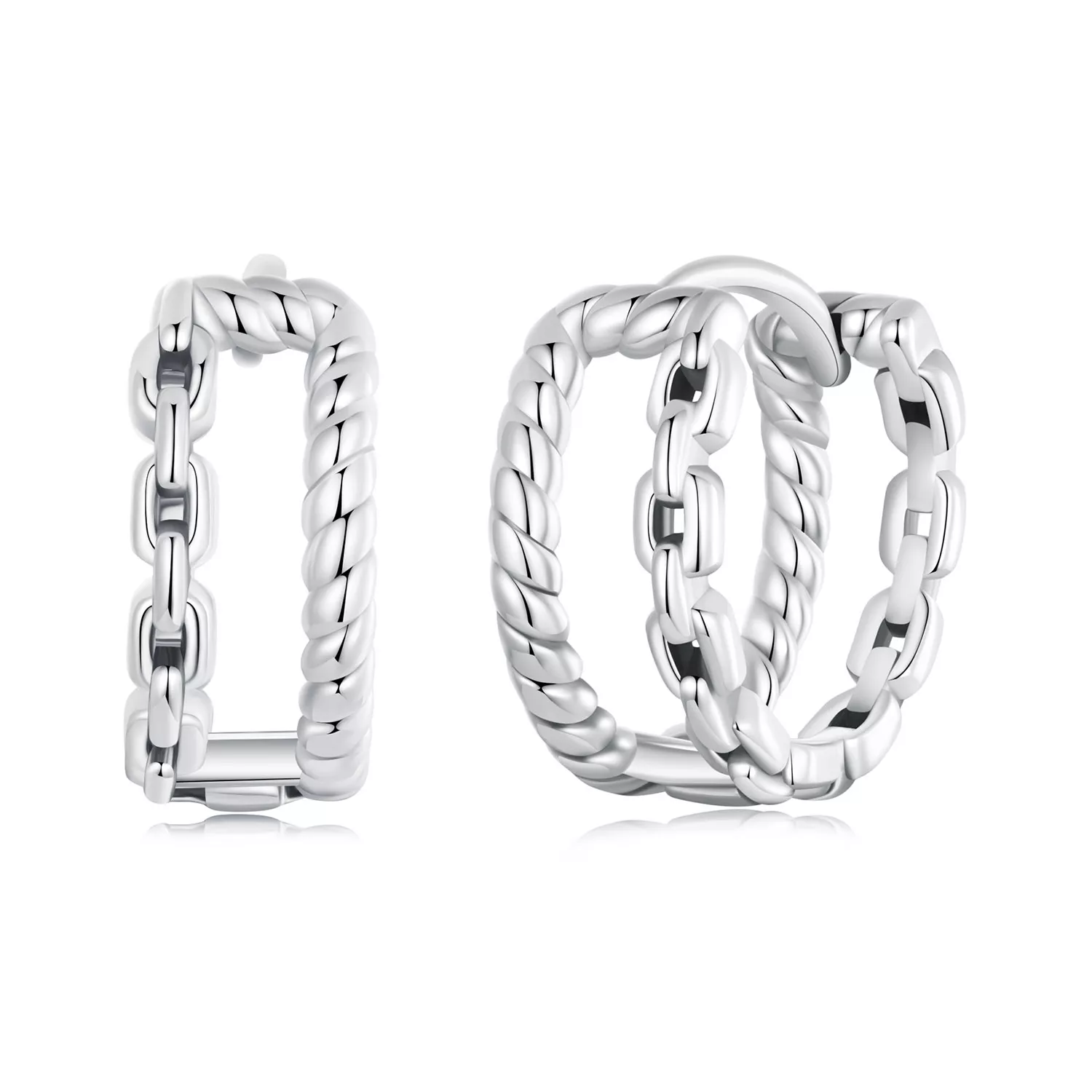 pandora tarzı çift katmanlı kulak tokası charm sce1702