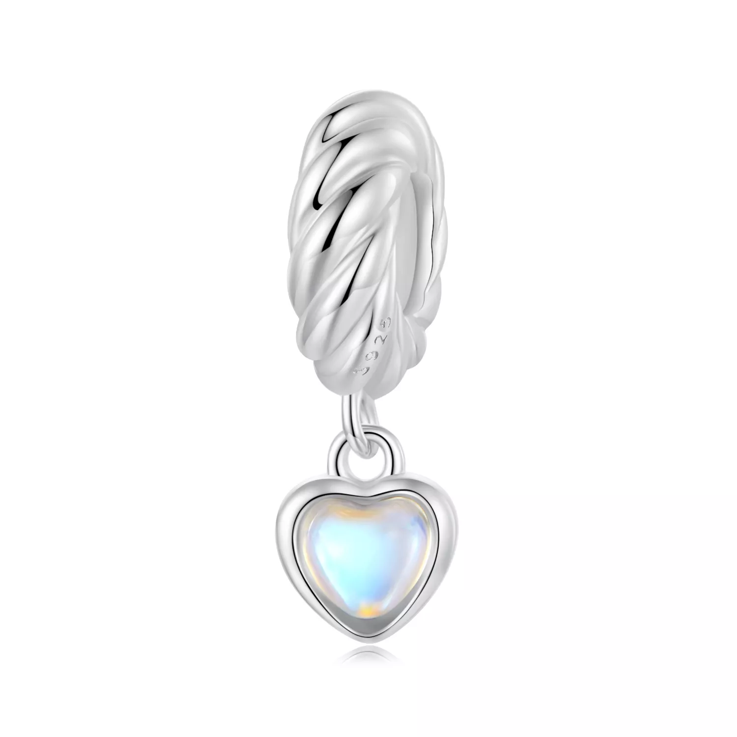 pandora stil akıllı kalp silikon ara boncuk scc2755
