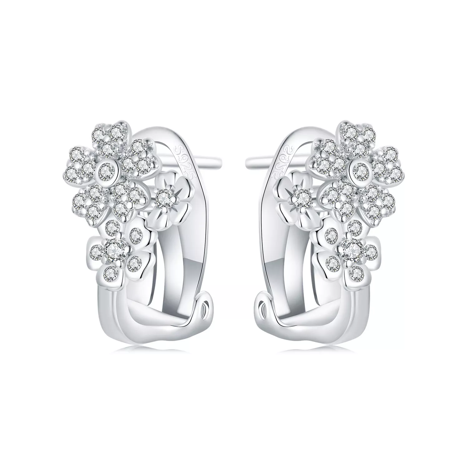 pandora stil küçük çiçek kulak düğmesi bse975