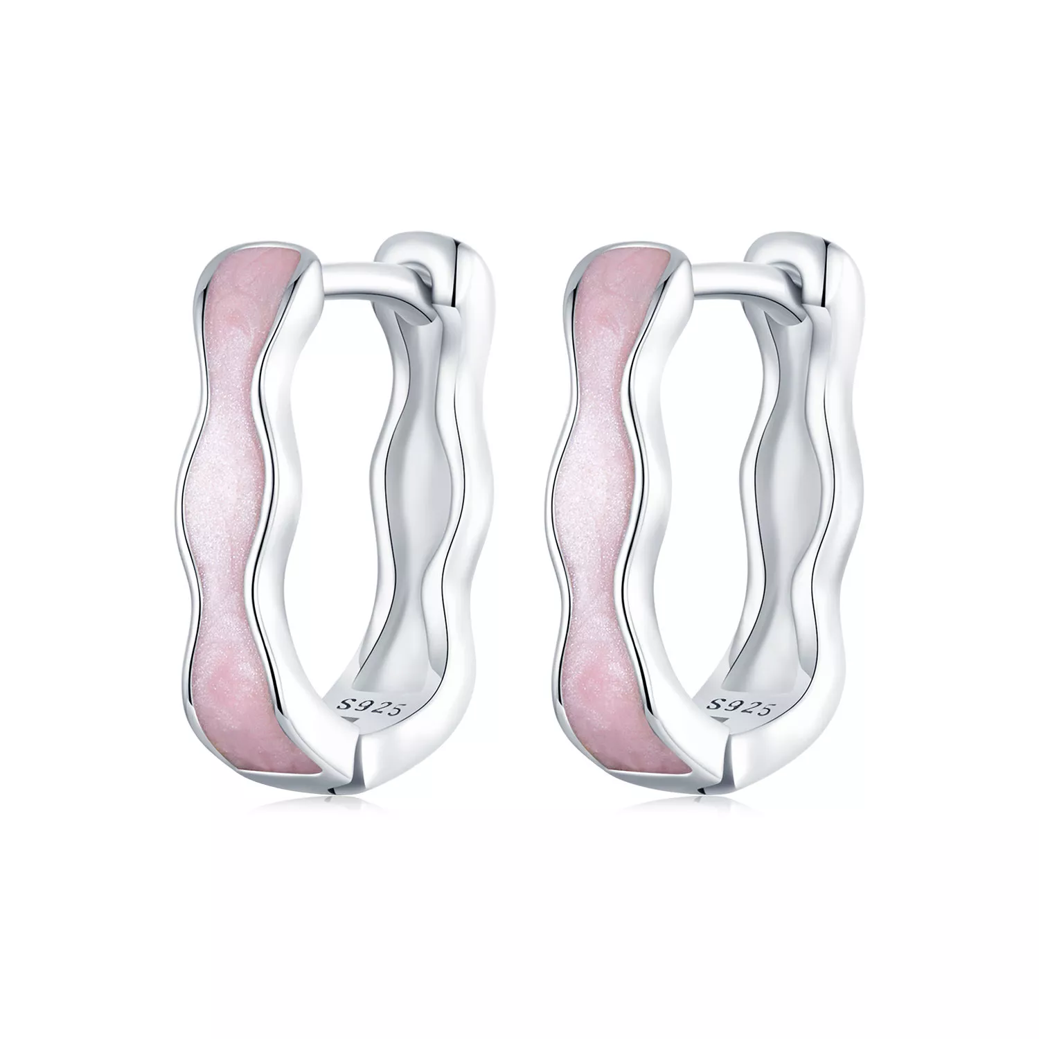 pandora stil pembe kare küpe sce1709
