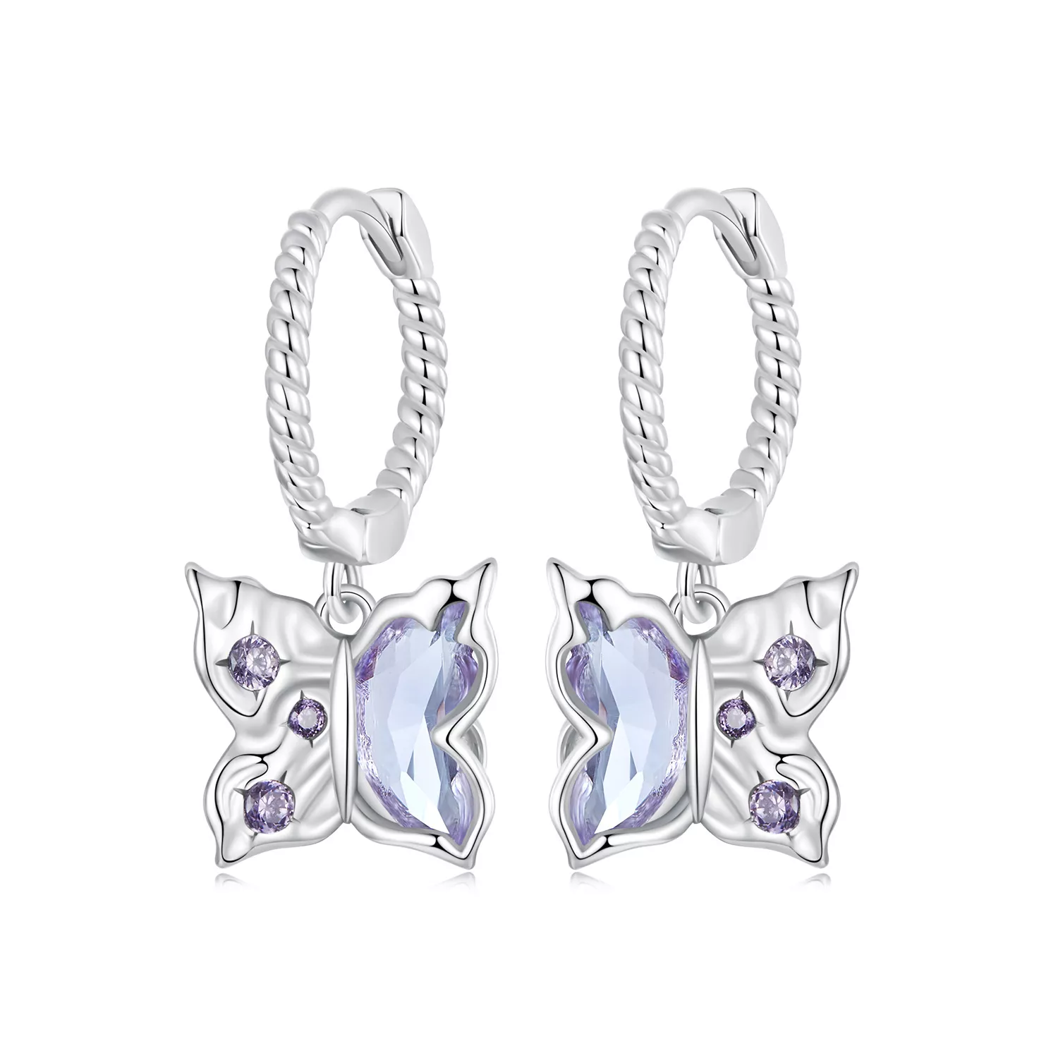 pandora tarzı kelebek küpe bse986