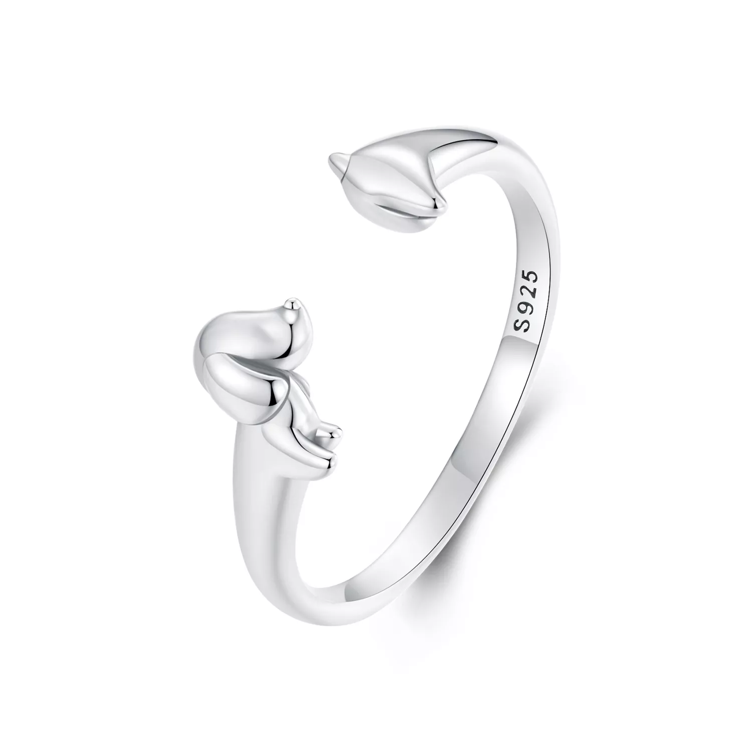 pandora stil 3d dachshund yüzük scr1033e