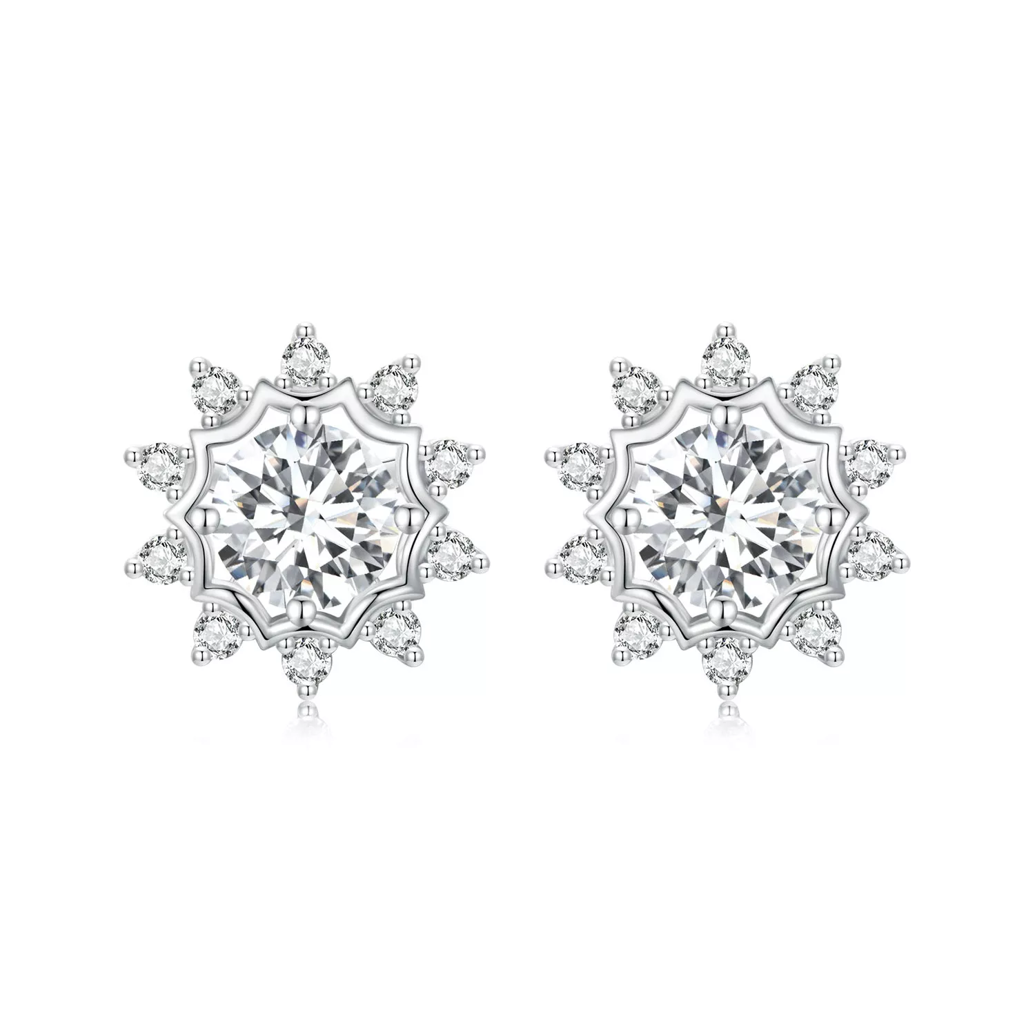 pandora stil brilliant beauty 05ct mozanit küpe i̇ki sertifika mse048