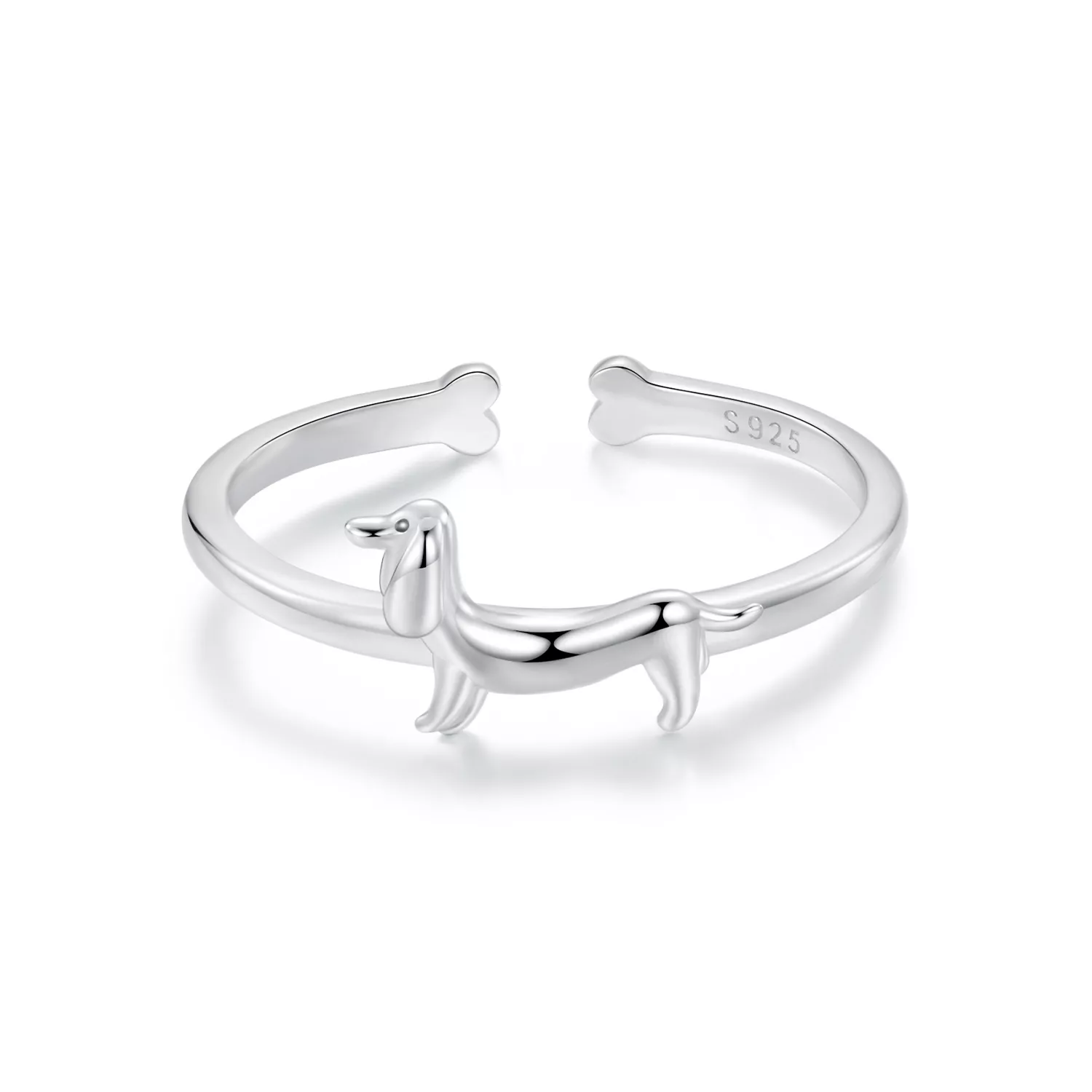 pandora stil dachshund yüzük scr1029e