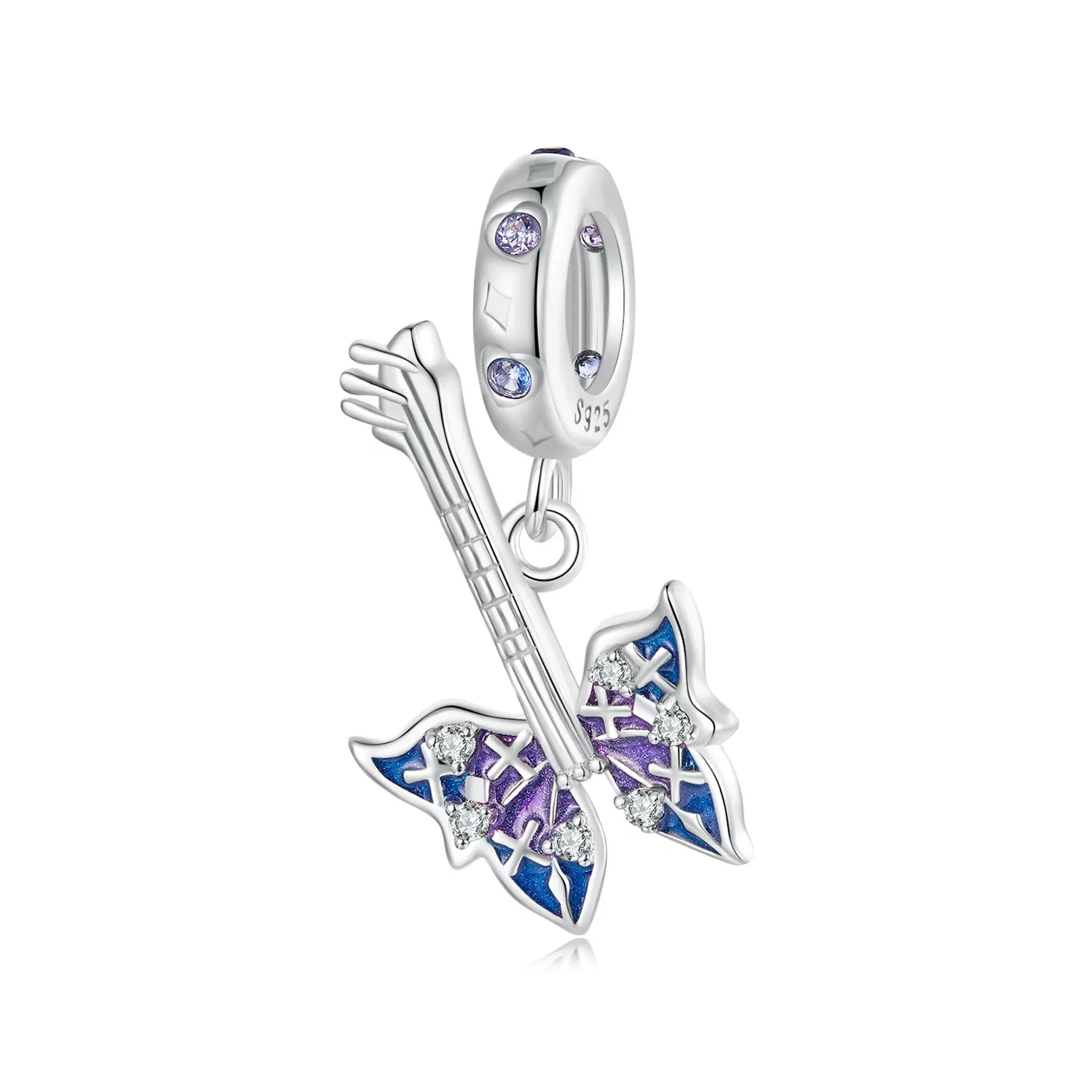 pandora stil kelebek bas kolye scc2764