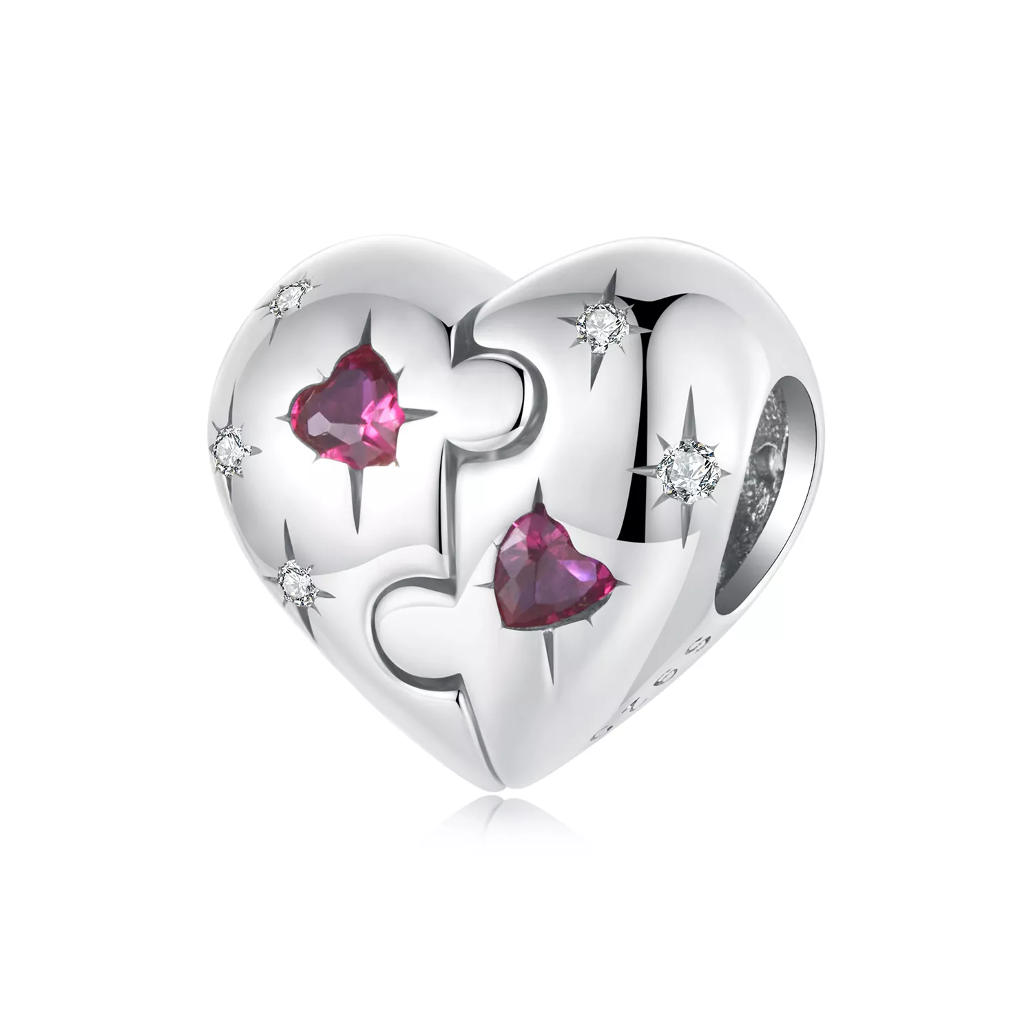 pandora stil yapboz kalp charmı scc2775