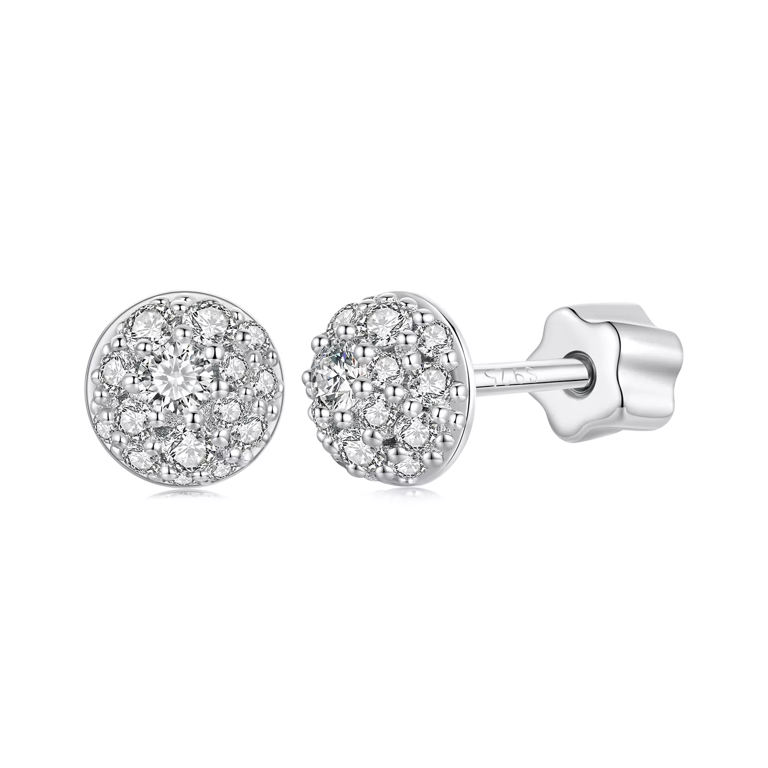 pandora stil yarım küre mozanit küpe tek sertifikalı mse057