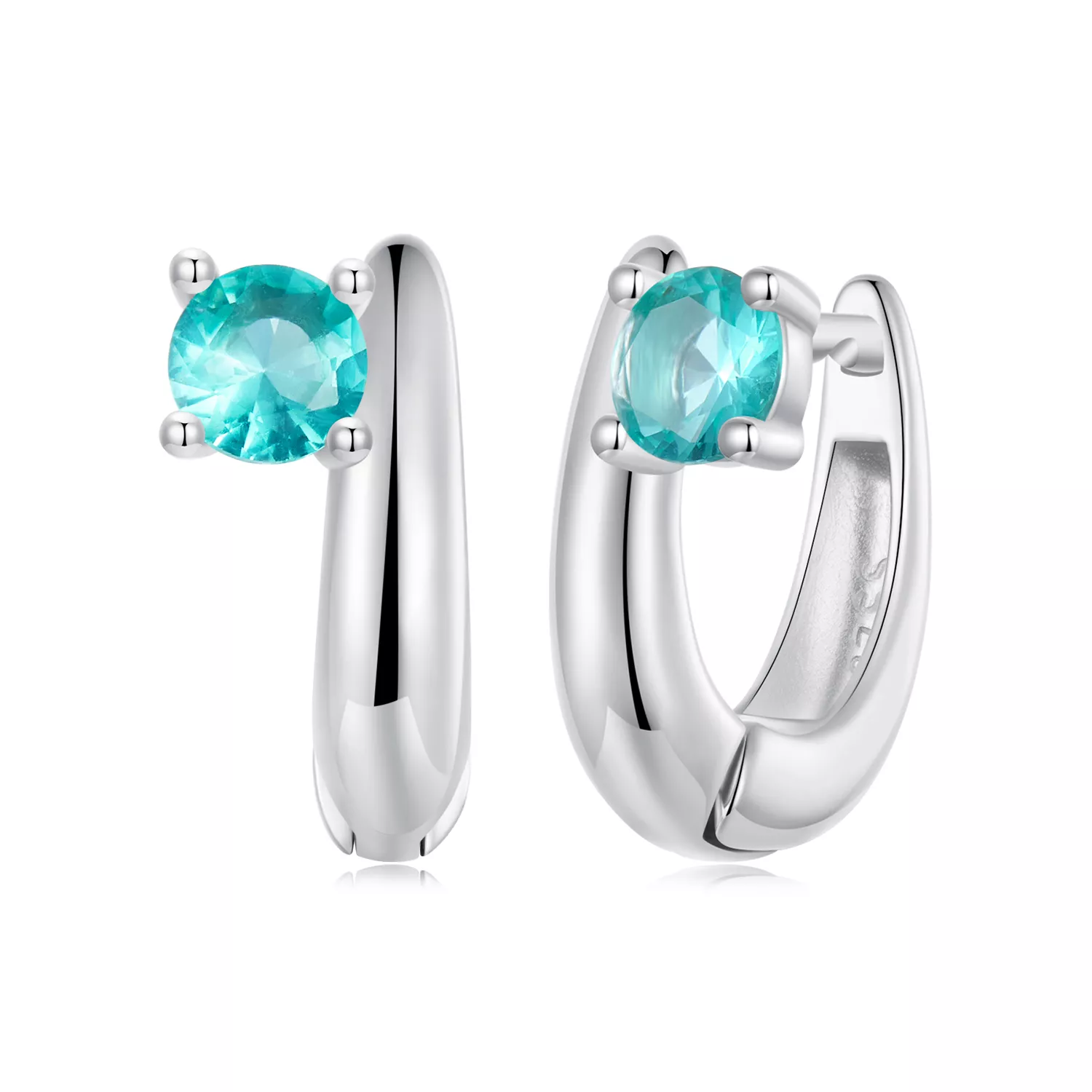 pandora stil yeşil küpe bse1030
