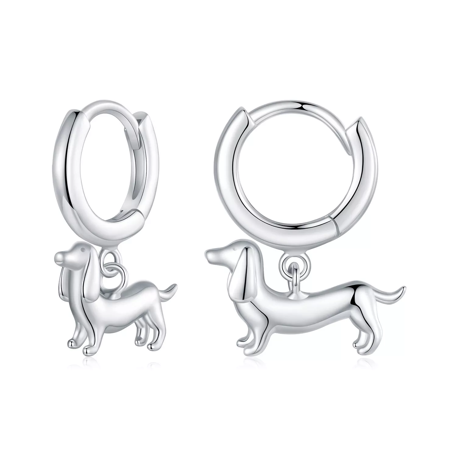 pandora stili dachshund kulak klipsi sce1757