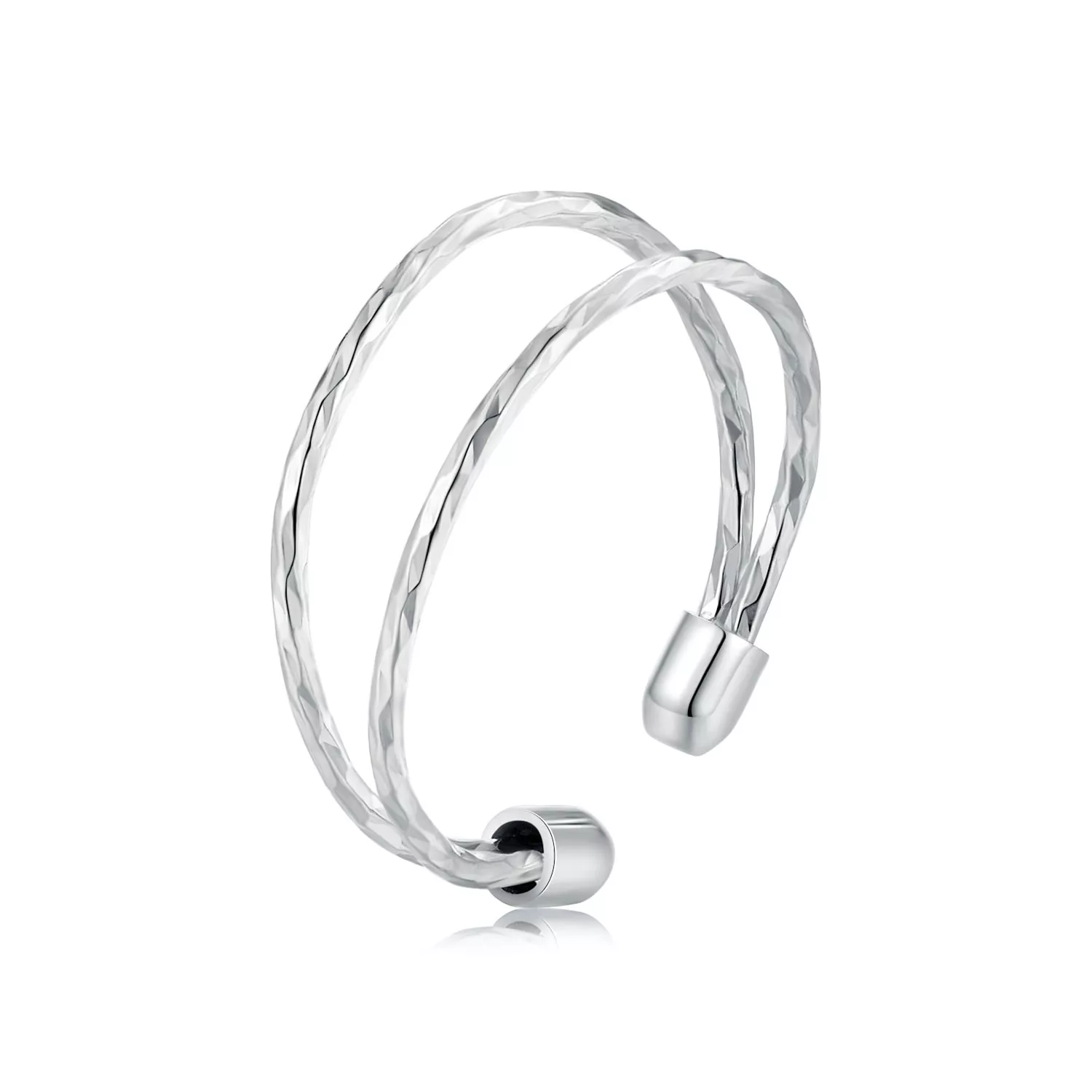 pandora style basit çift halka scr1026e