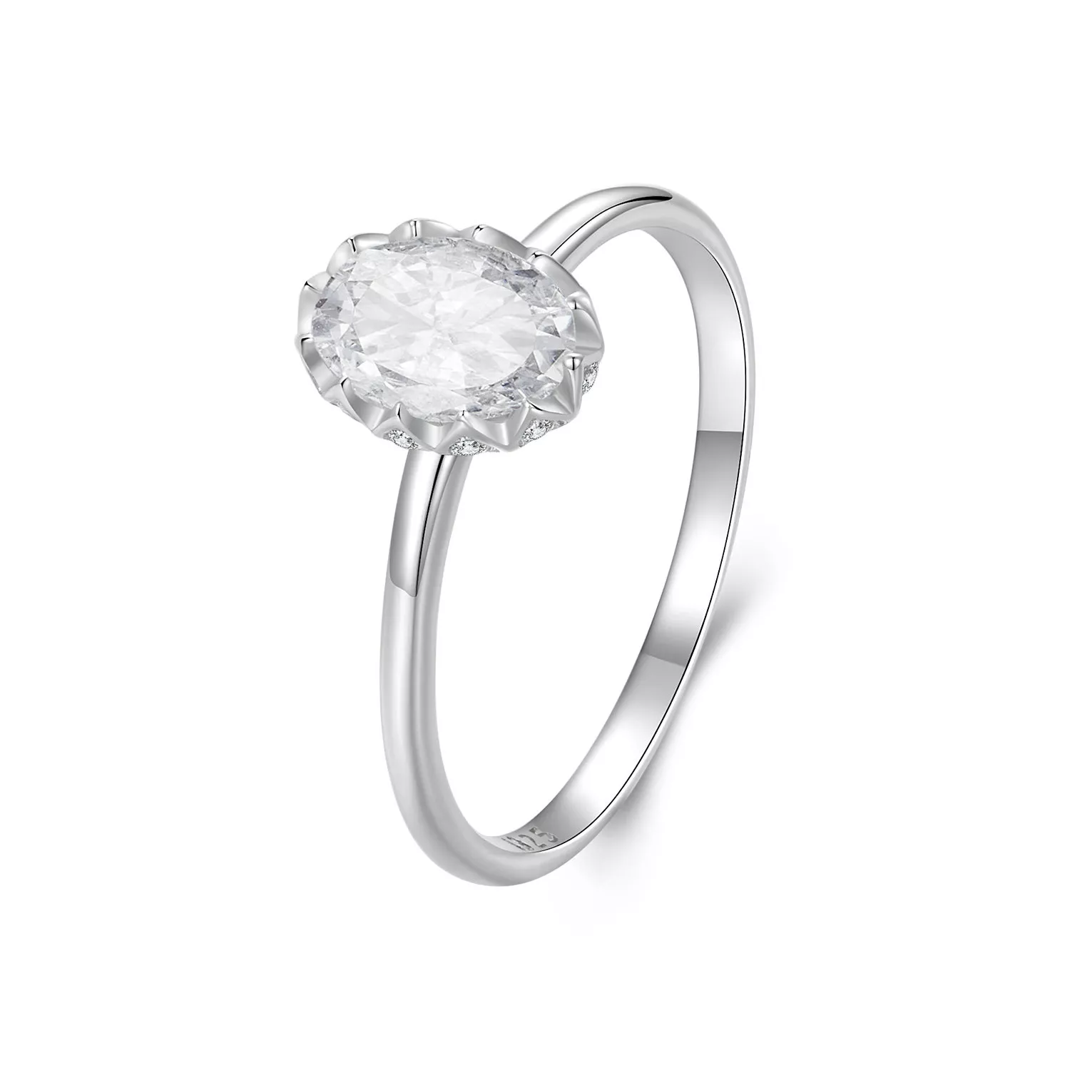 pandora style brilliant beauty 1 ayar mozanit yüzük tek sertifika ile msr049