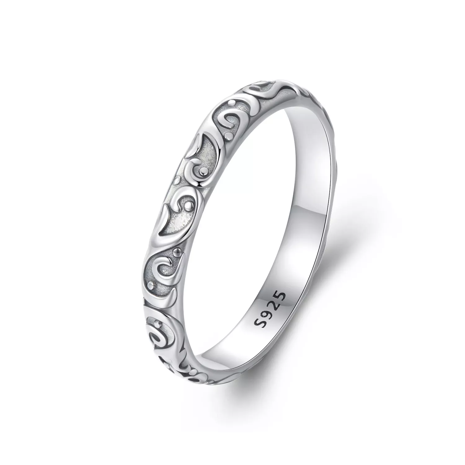 pandora style desenli yüzük scr1031