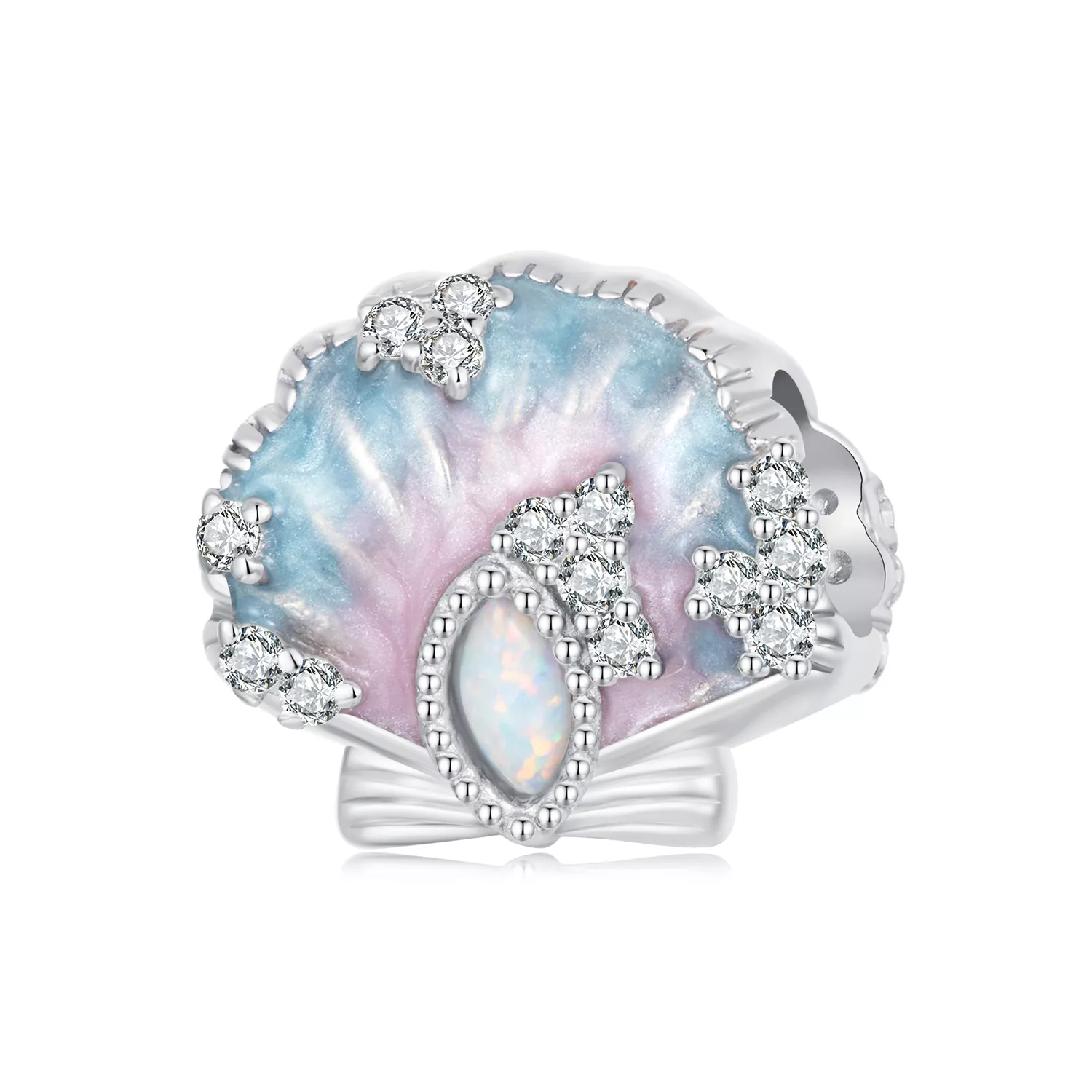 pandora style fantasy renkli deniz kabuğu charmı bsc1017