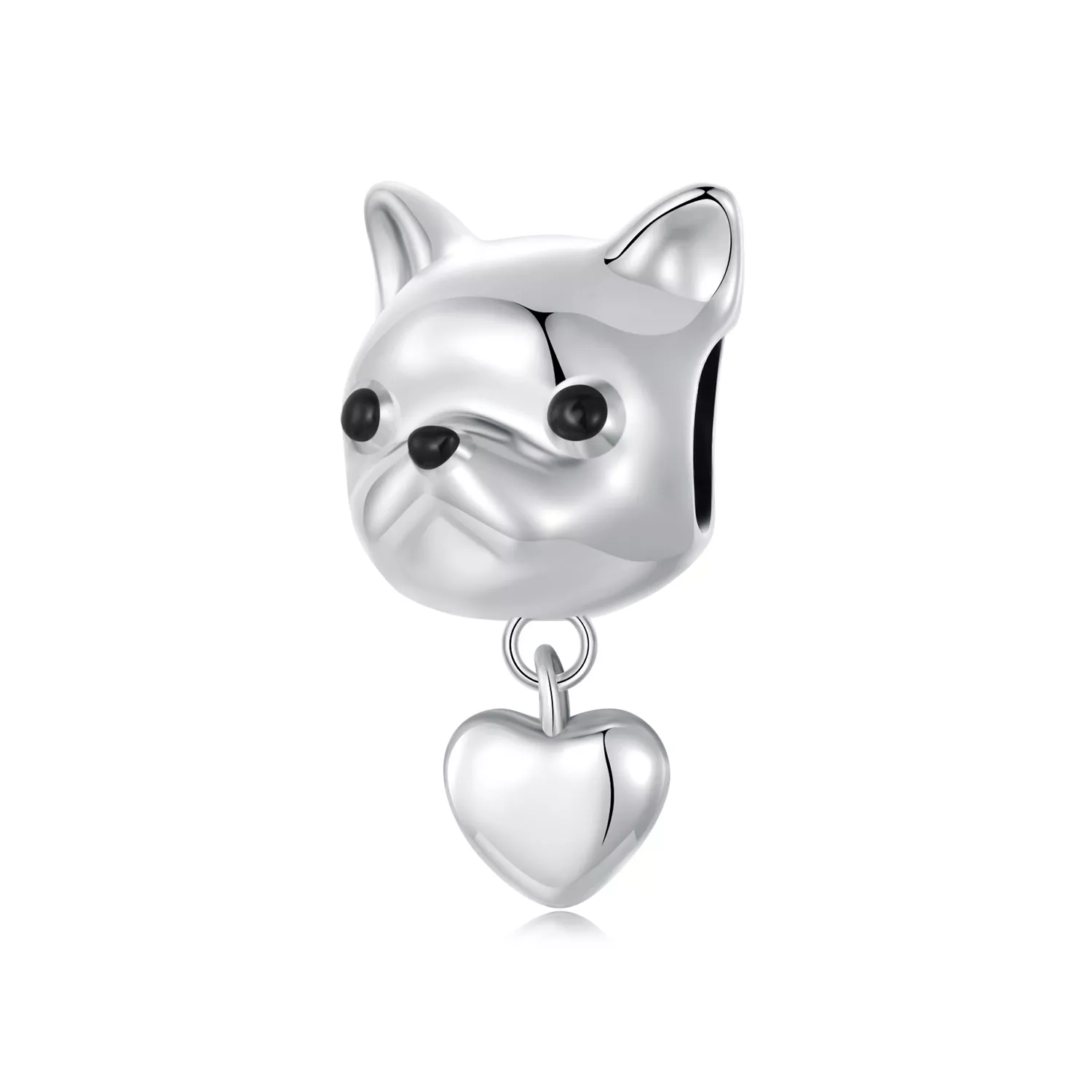 pandora style love fransız bulldog dangle scc2767