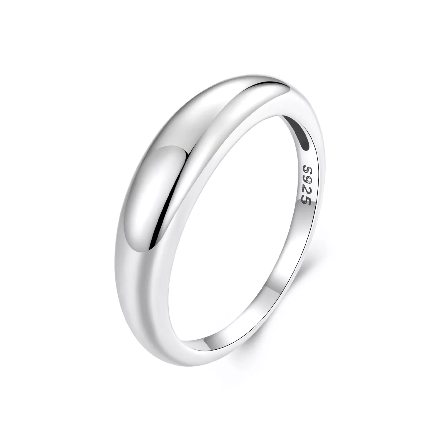 pandora style pürüzsüz basit yüzük bsr558