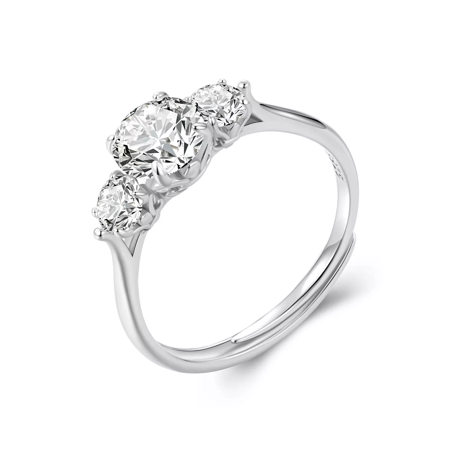 pandora style romantic 1 ayar mozanit yüzük tek sertifikalı msr051e