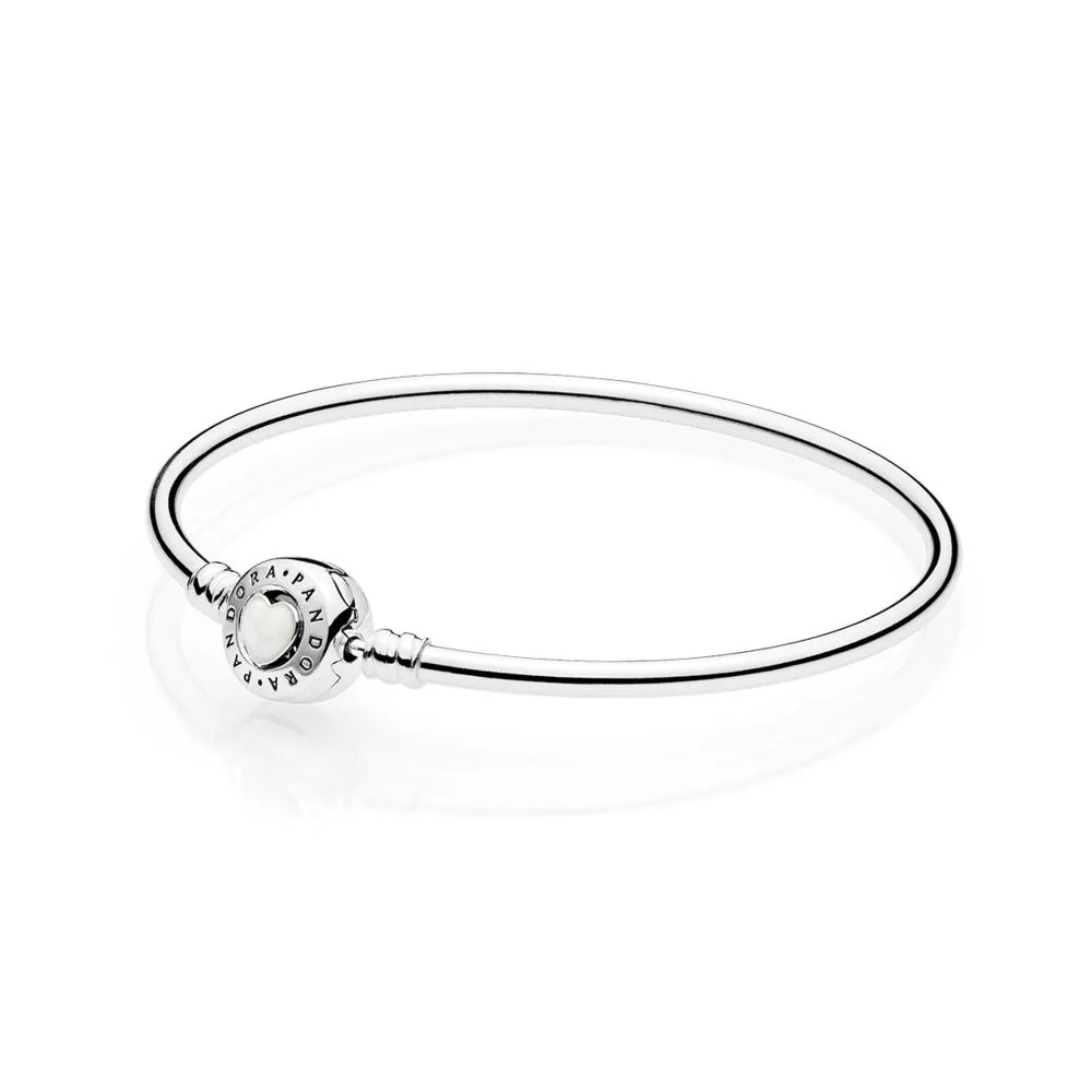 pandora moments mine kalp klipsli gümüş bangle 590746en23