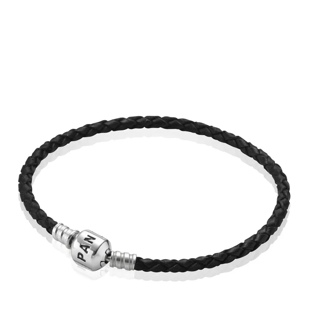 pandora siyah deri bileklik 590705cbk s