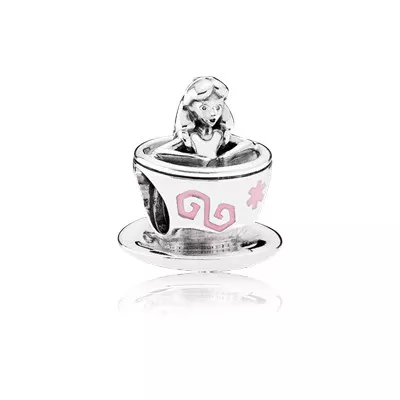 (resim) Disney, Pandora Charm, Alice in Wonderland Tea Cup Charm - 79212
