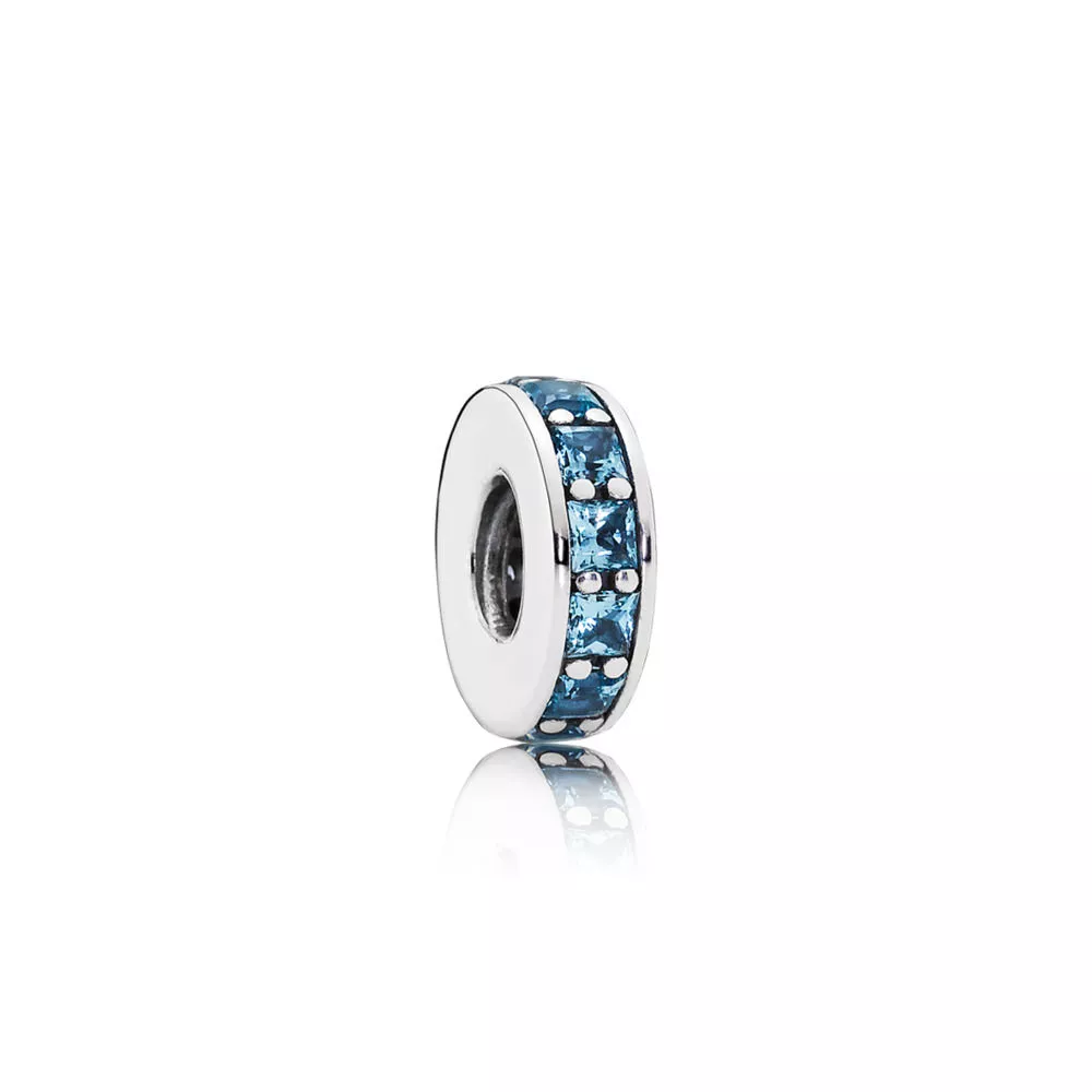 pandora ayraçlar charm gök mavisi sonsuzluk 791724nbs