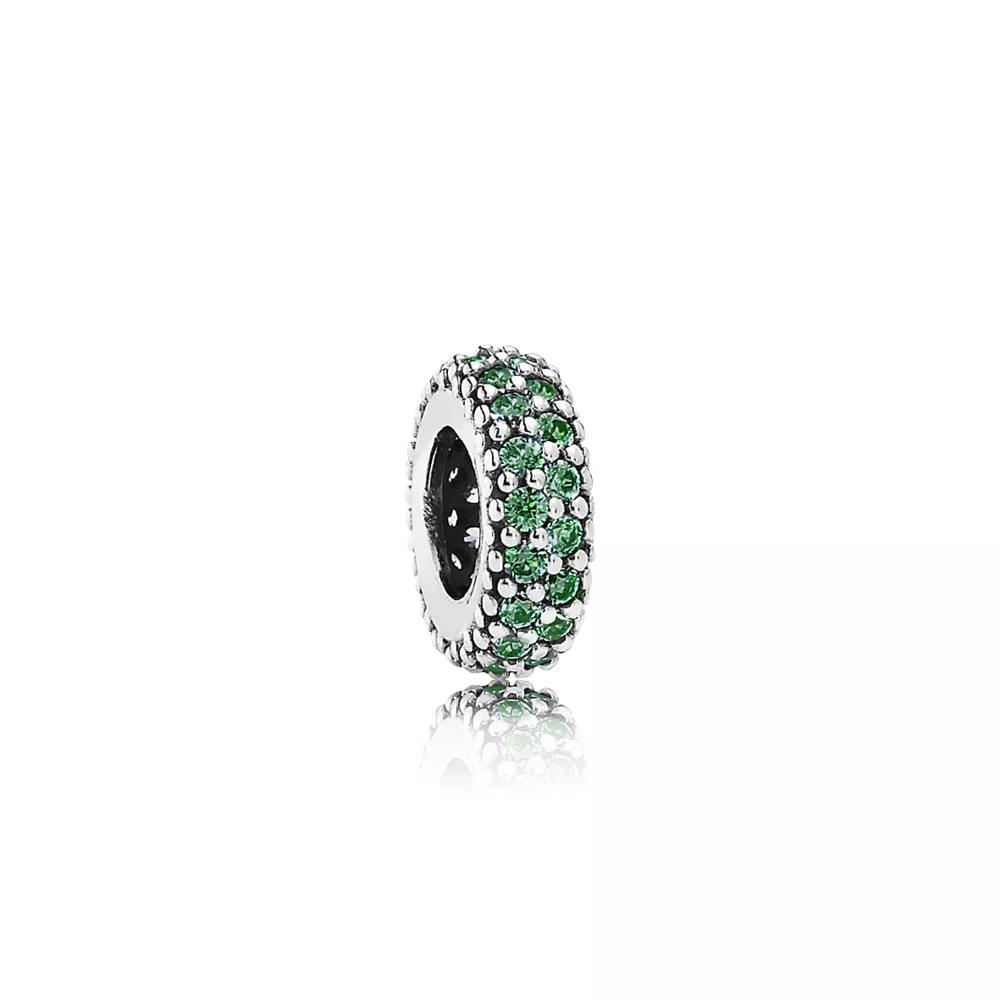 pandora ayraçlar charm yeşil pave i̇lham 791359czn