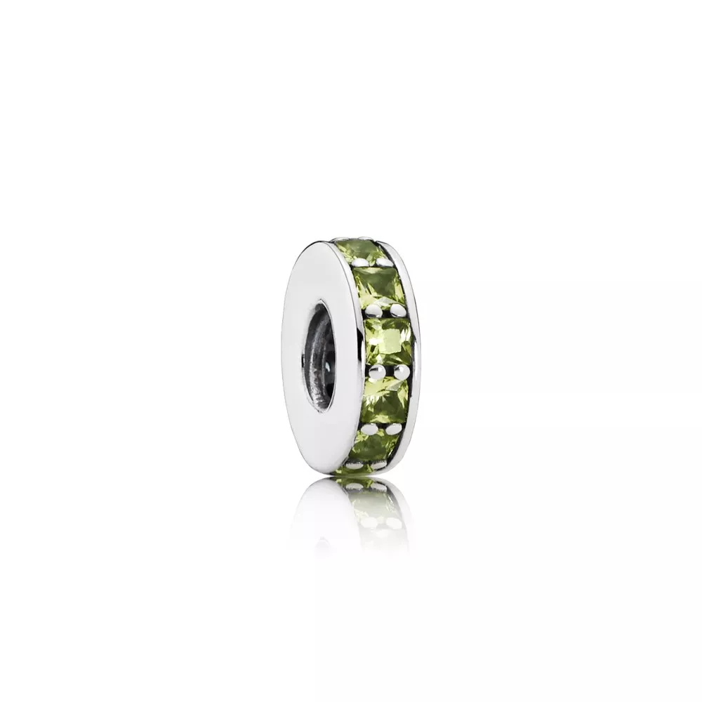 pandora ayraçlar charm zeytin yeşili sonsuzluk 791724nlg