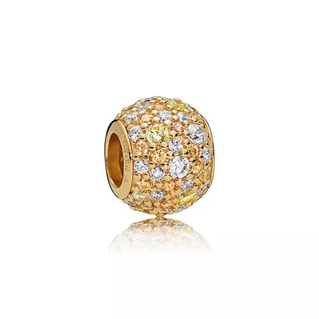 pandora charm altın karışım pavé top 767052csy