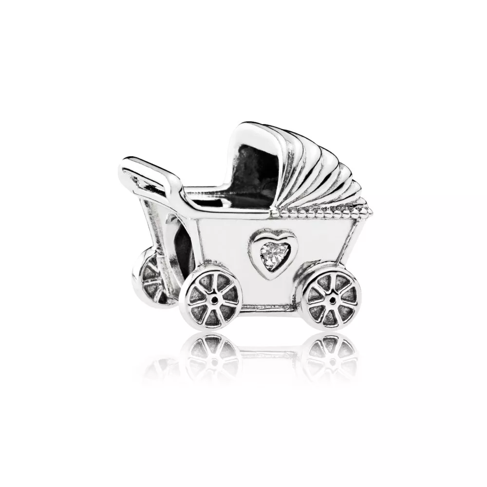pandora charm bebek arabası 792102cz