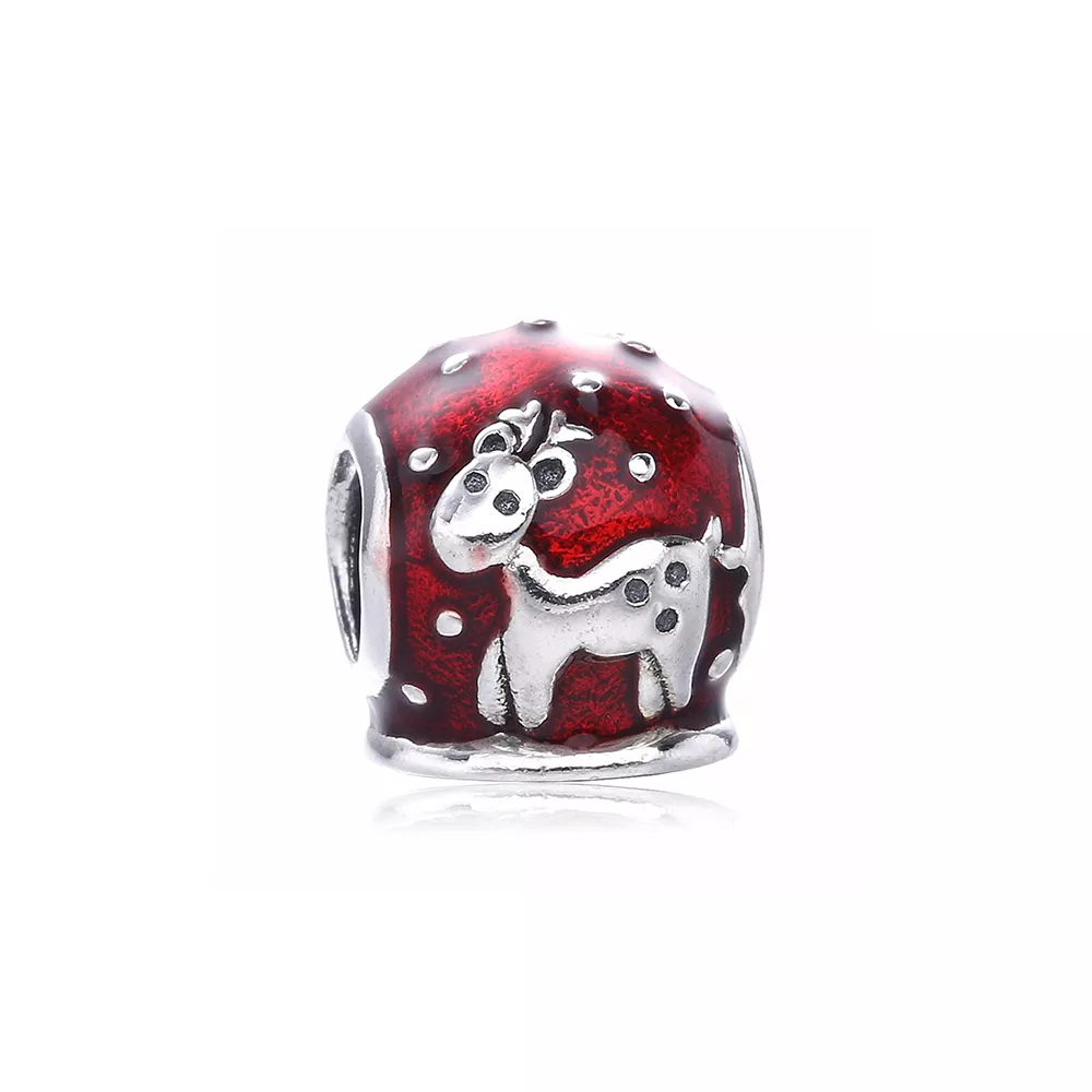 pandora charm beyaz kar küresi 791228en12