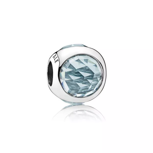 pandora charm buz mavisi işıltılı damlacık 792095nab