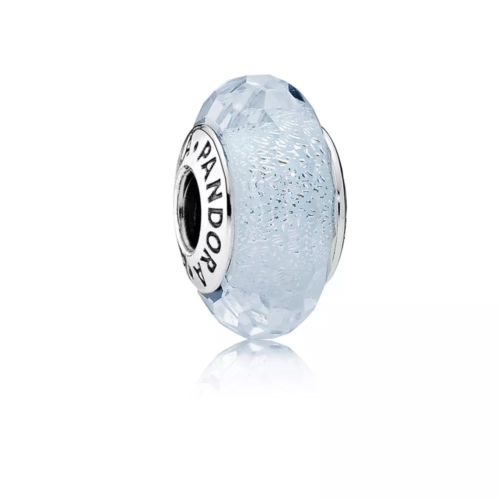 pandora charm buz mavisi parlak cam 791656