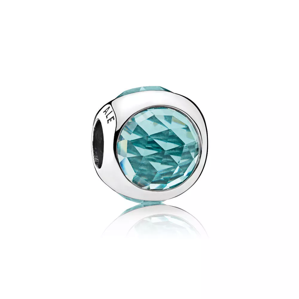 pandora charm buz yeşili işıltılı damlacık 792095nic