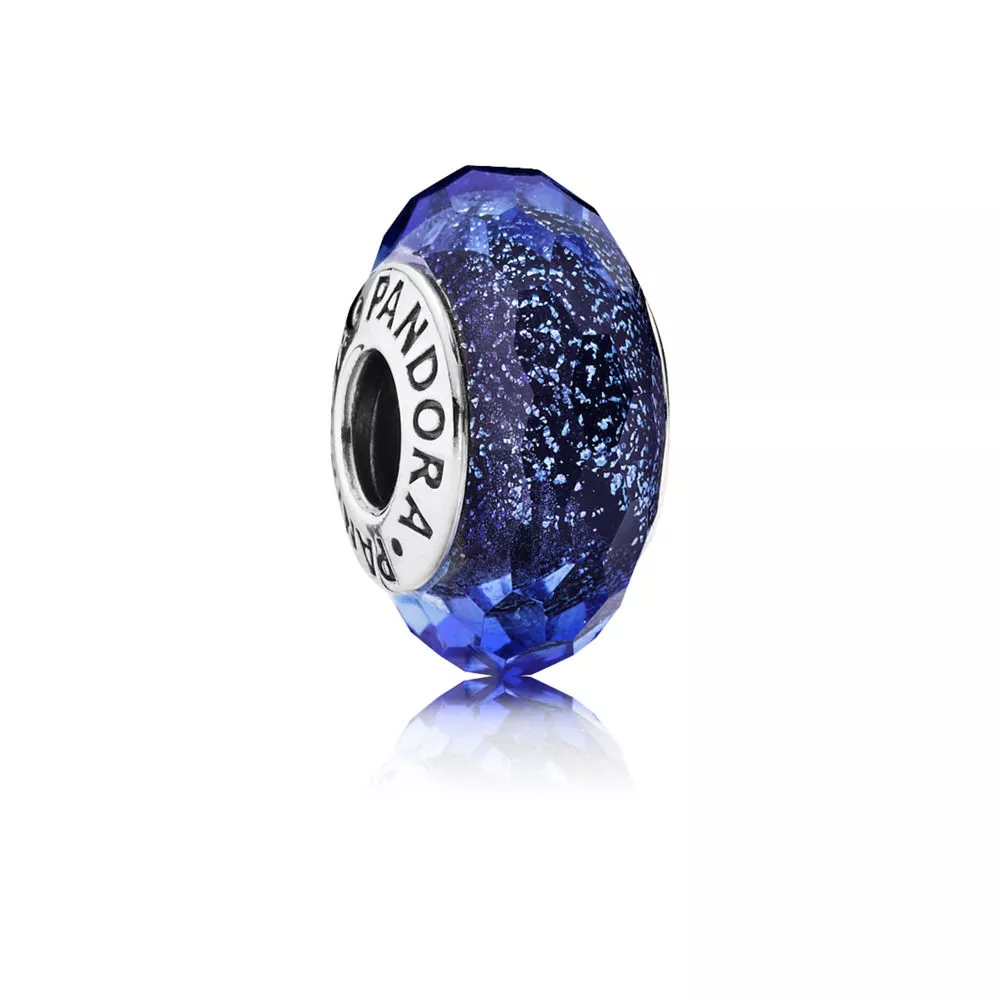 pandora charm işık yayan mavi cam 791646