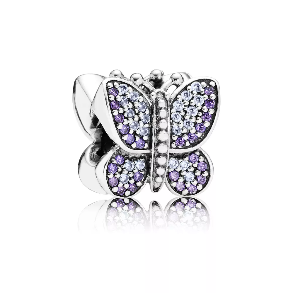 pandora charm işıltılı kelebek 791257acz