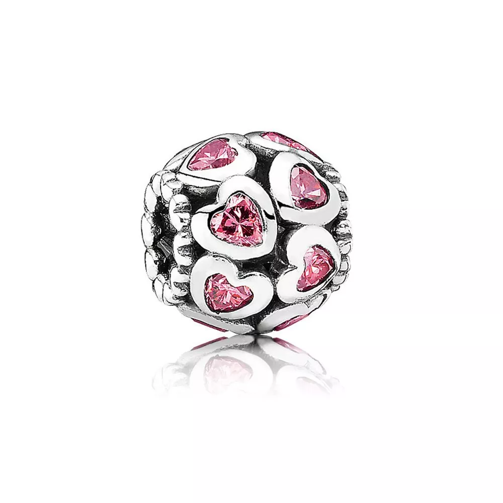 pandora charm kafes i̇şi pembe kalpler 791250czs