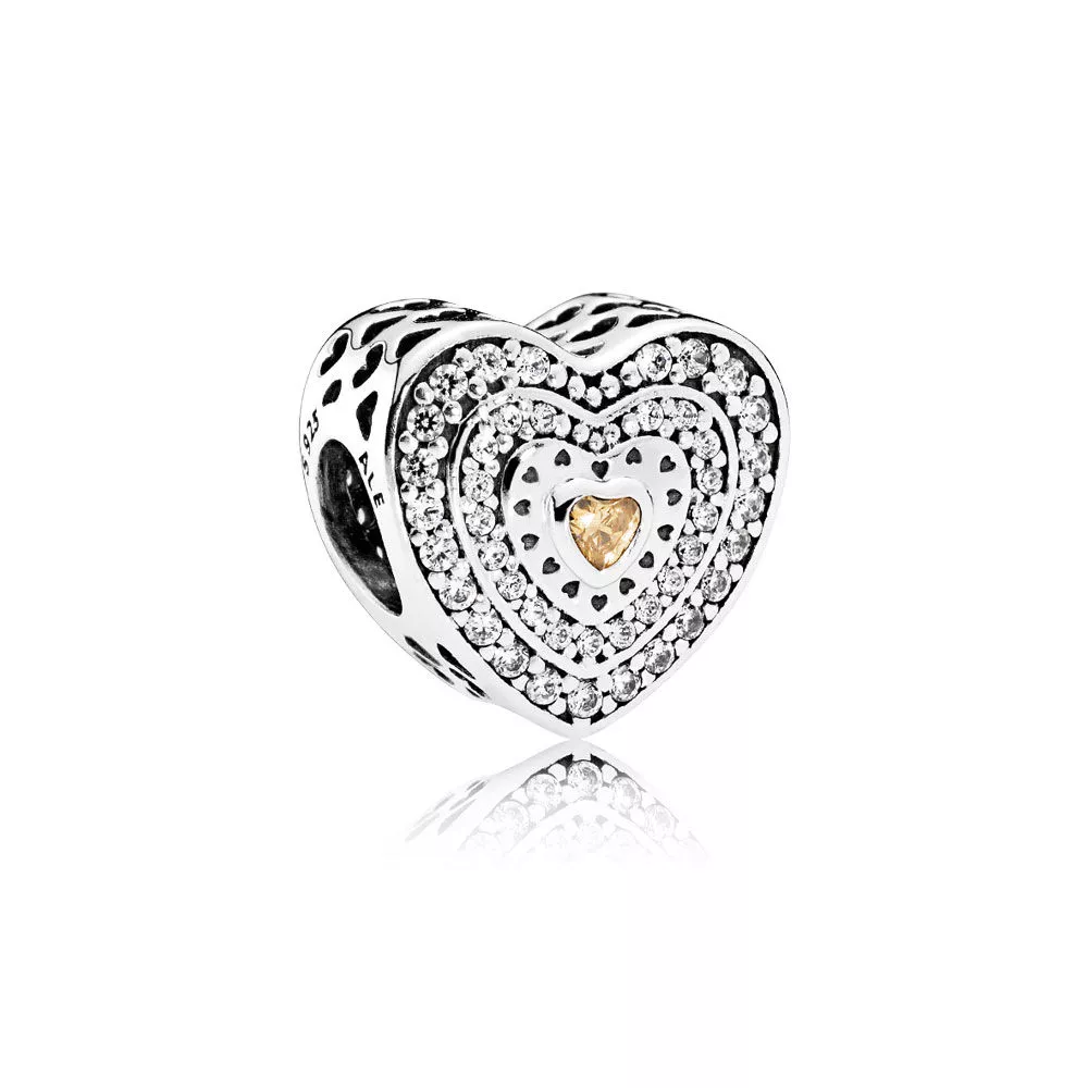 pandora charm lavish heart charm 792081fcz