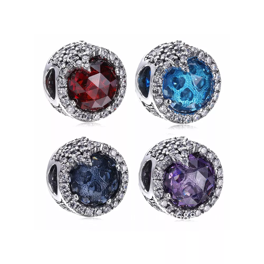 pandora charm mavi göz alıcı kar tanesi 796358ntb