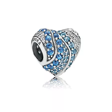 pandora charm mavi kalp 797015nabmx