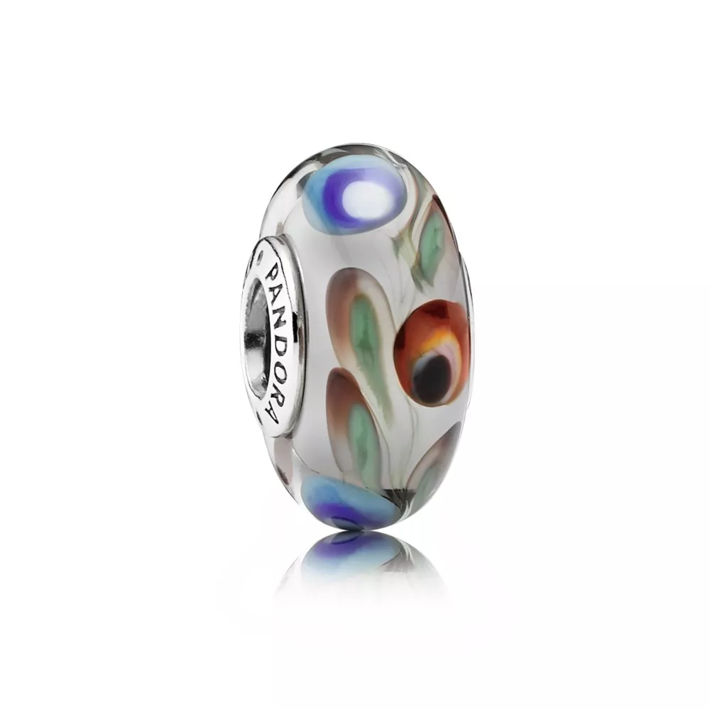pandora charm mavi kırmızı yeşil folklorik cam 791614