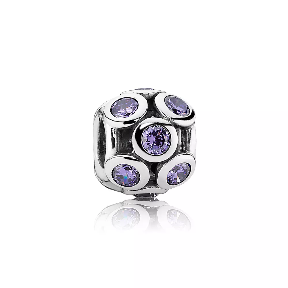pandora charm mor işıltılı daireler 791153acz