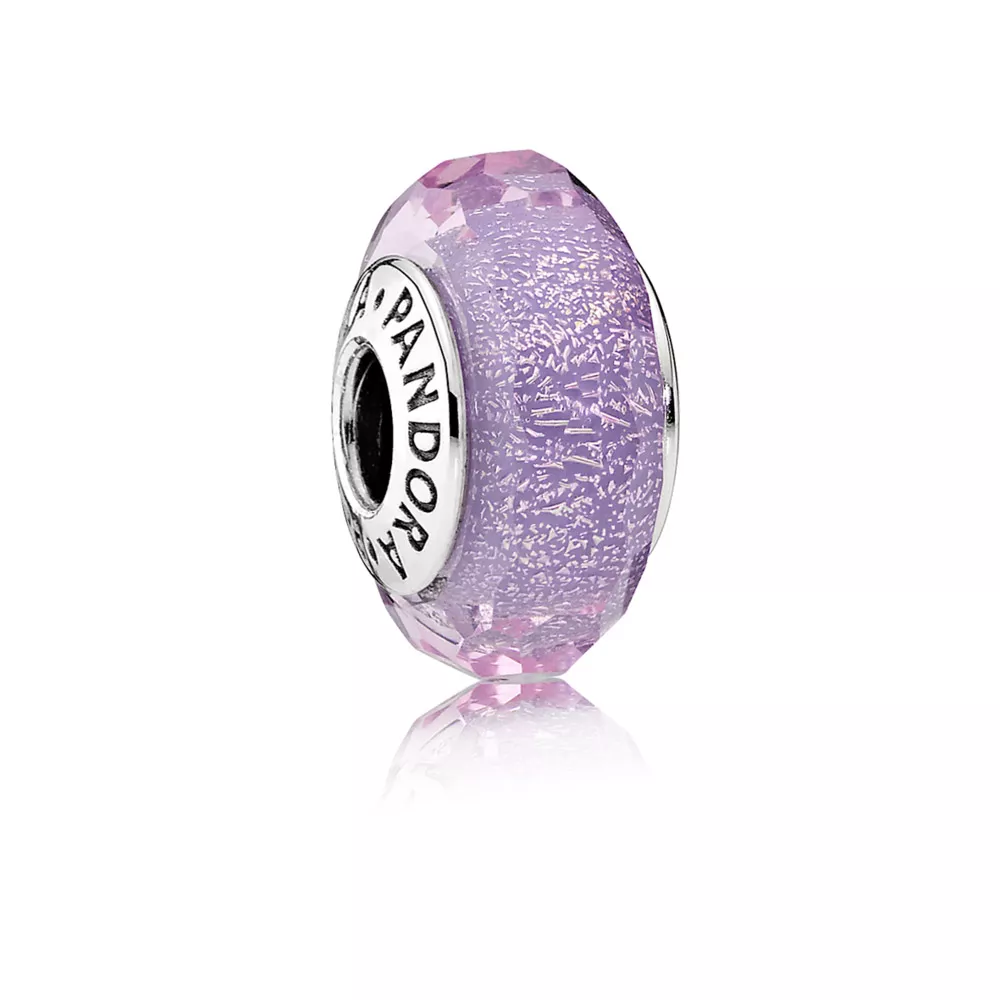pandora charm mor parlak cam 791651