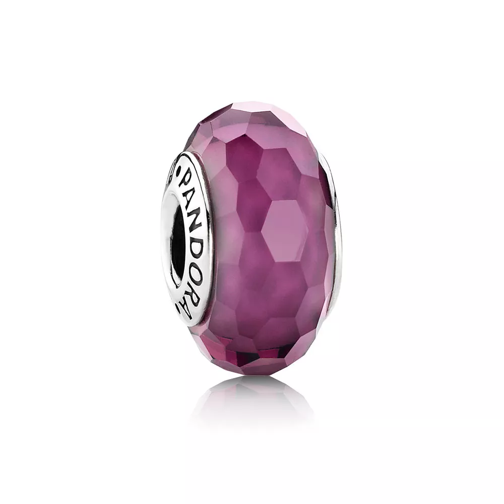 pandora charm mor yüzeyli cam 791071