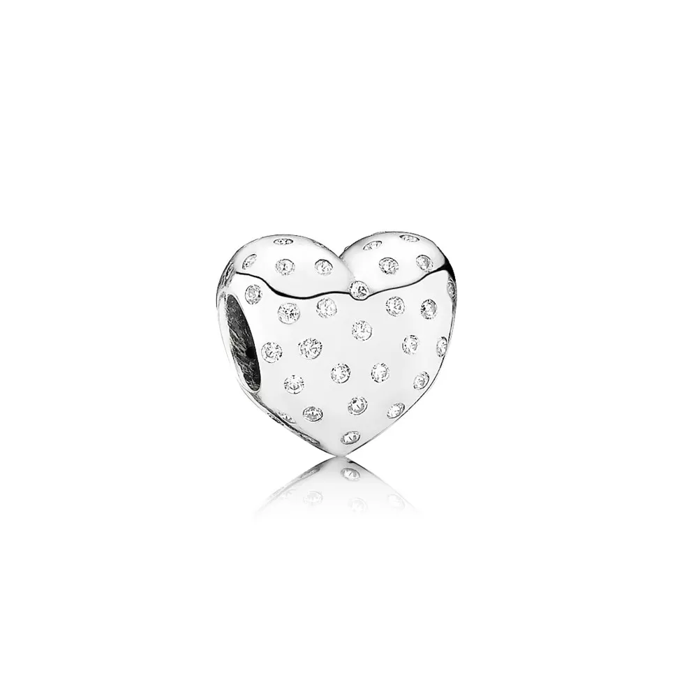 pandora charm parıltılı kalp charm ı 791241cz