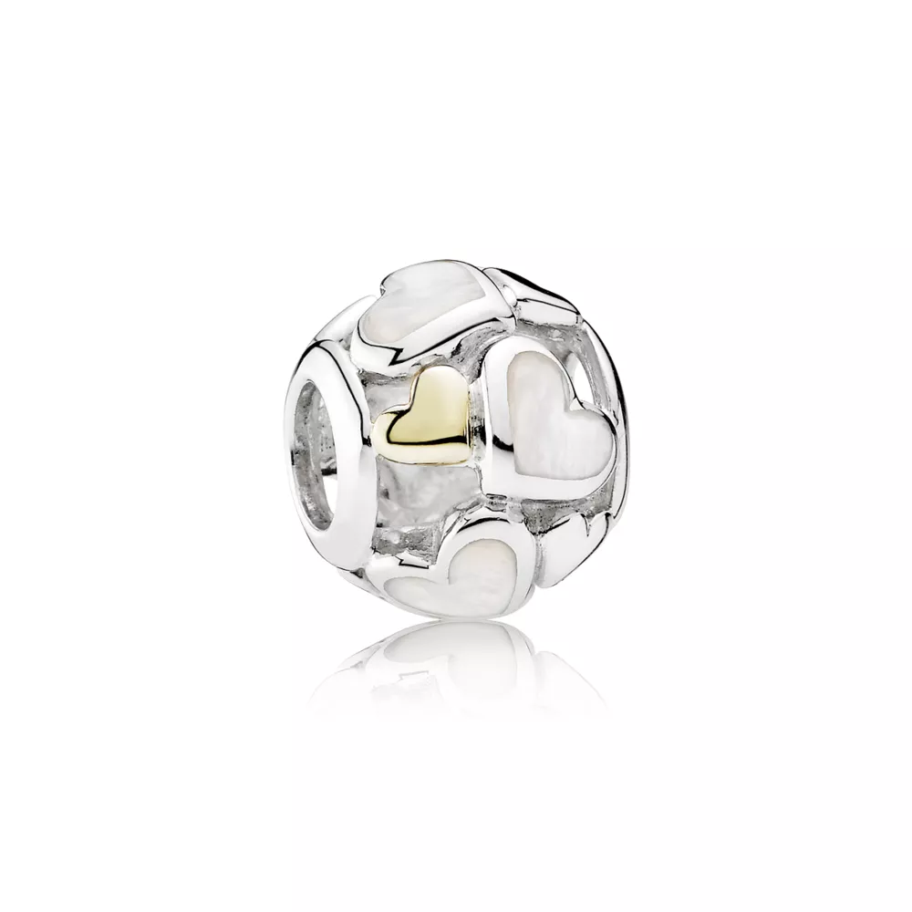 pandora charm parlak kalpler 791879mop
