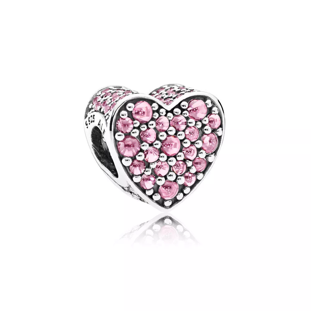 pandora charm pembe baş döndüren kalp 792069pcz