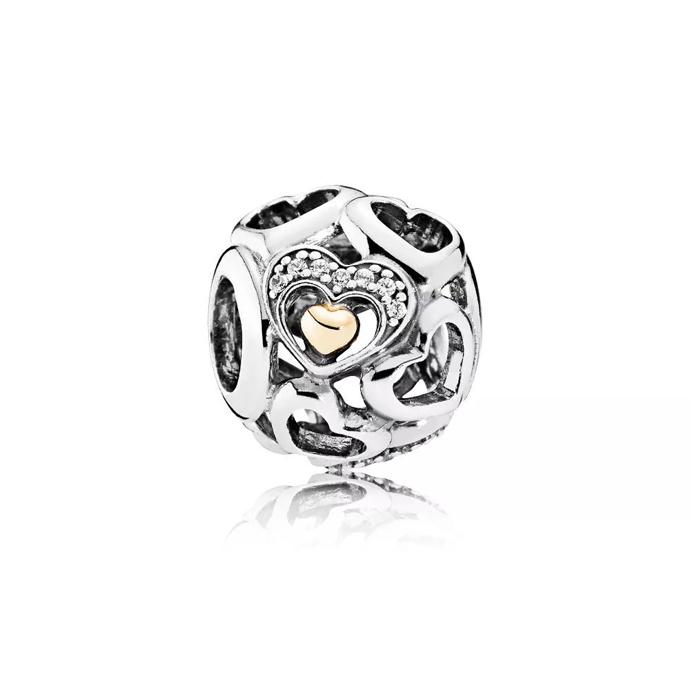 pandora charm romantik kalp 792108cz