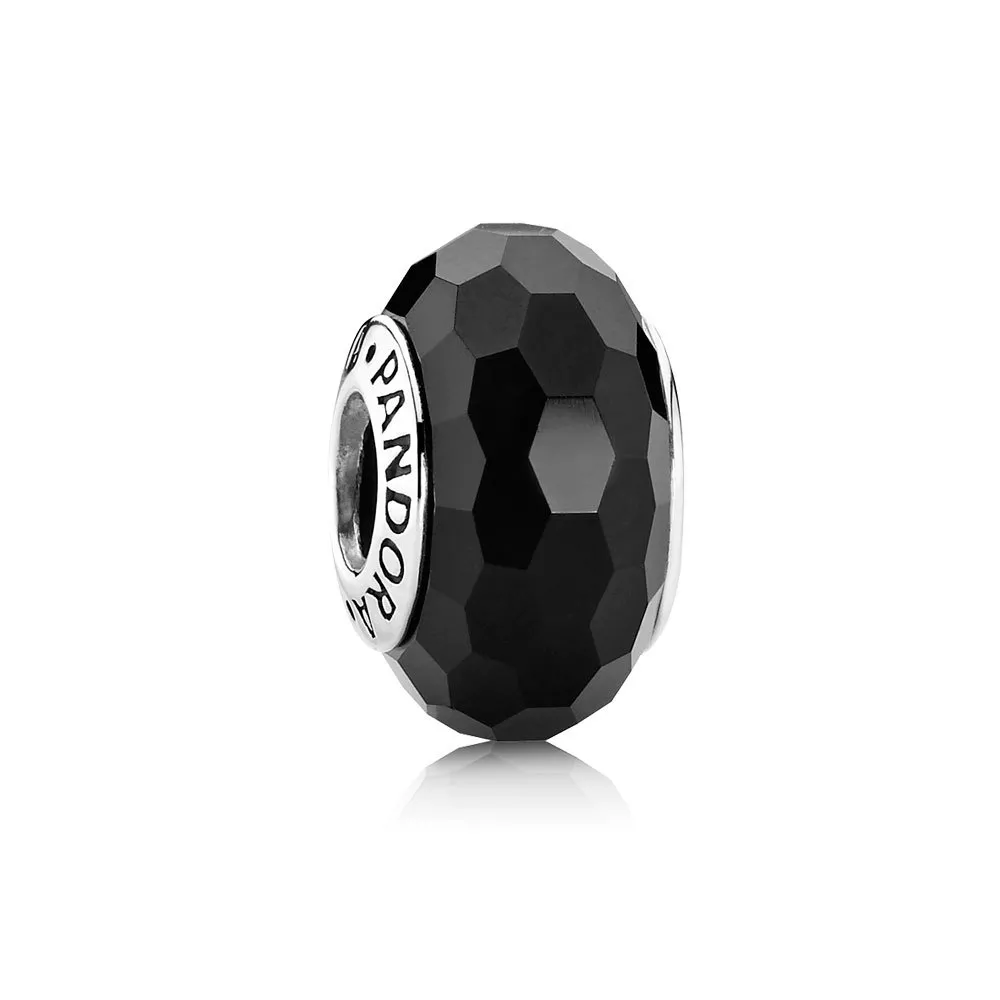 pandora charm siyah yüzeyli cam 791069