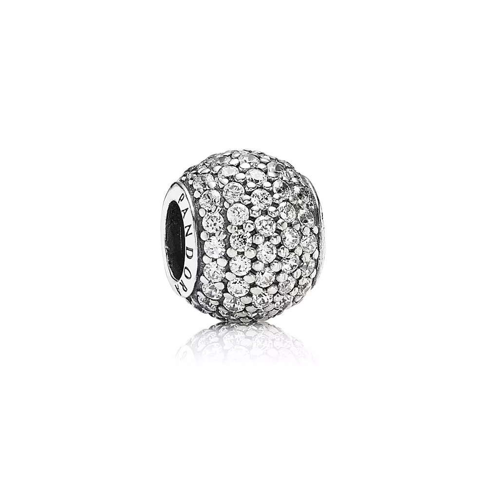 pandora charm transparan pave işıkları 791051cz