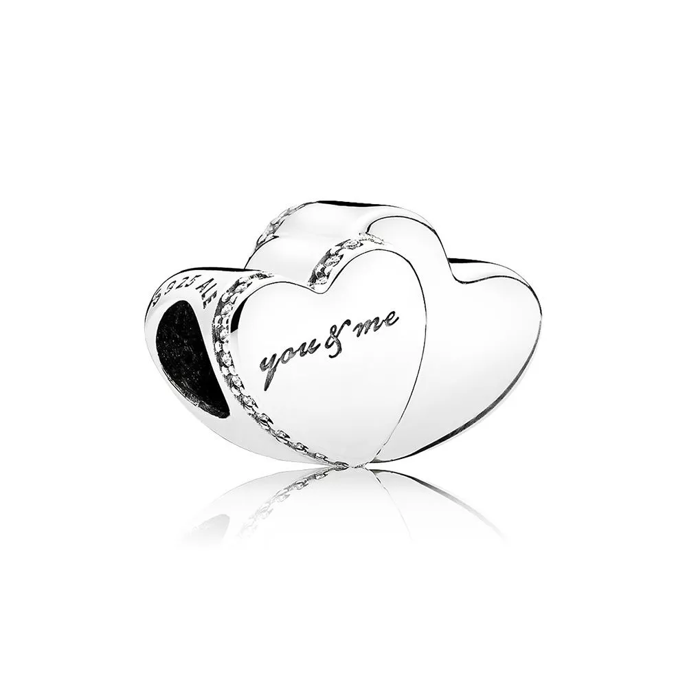 pandora charm çift kalp 796560cz