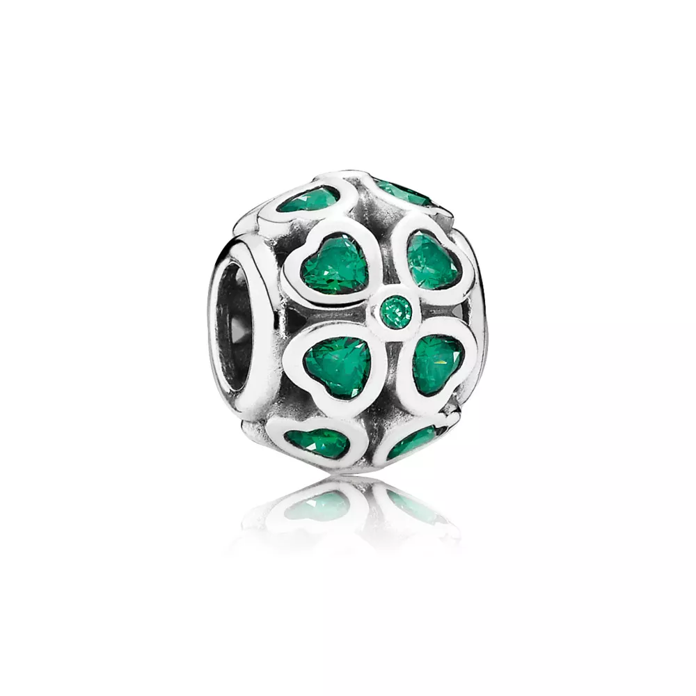 pandora charm şanslı yeşil yonca 791496czn